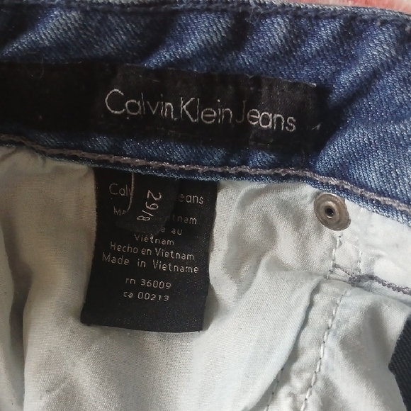 Calvin Klein Straight Blue Jeans - Picture 2 of 5